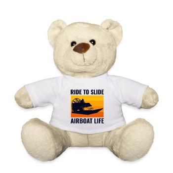 Airboat Fanboat Airboating Vintage Rétro - Nounours - blanc - Devant