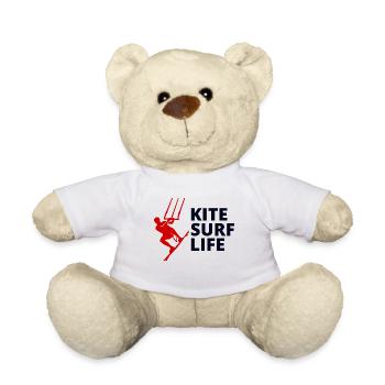 Kitesurfing Kiteboarding Kiteboarder Kitesurf - Teddy Bear - white - Front