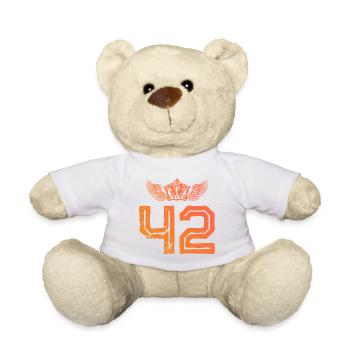 42 Zahl Krone - Teddy - Weiß - Vorne