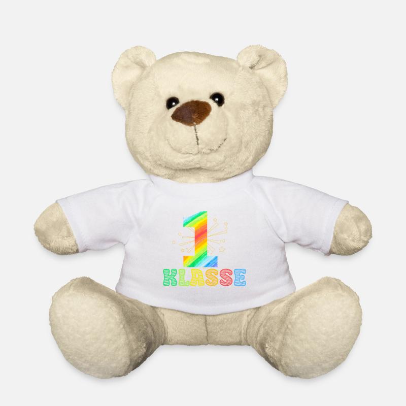 1 Klasse Teddy | zurück zur Schule | First Grade | - Teddy - Weiß