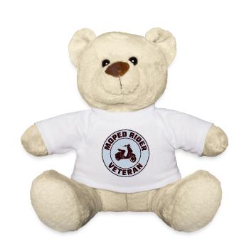 Roller Fahrer Scootering Motorrad Moped Bike - Teddy - Weiß - Vorne