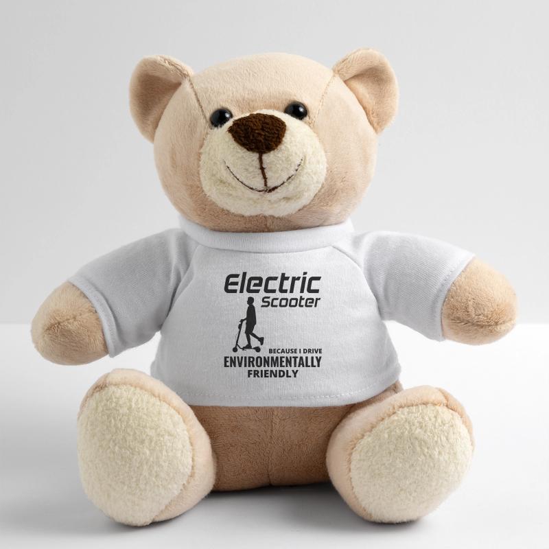 Electric Scooter Driver Motorized E-Scooter Teddy Bear