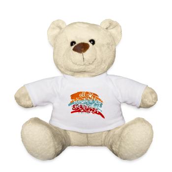 Christian Design All Scripture, God breathed - Teddy Bear - white - Front