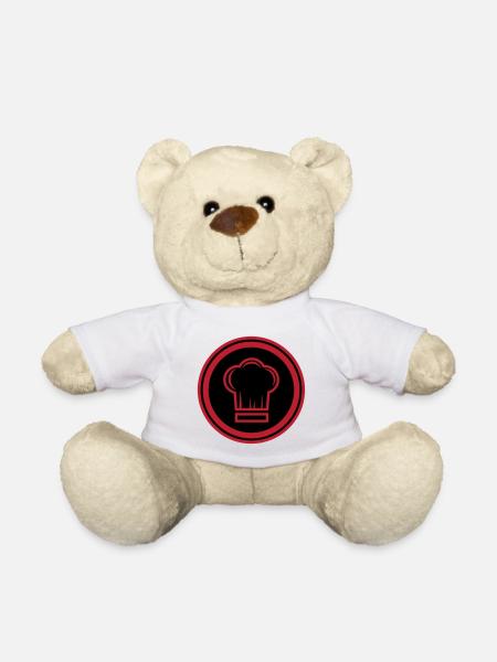 Chef chapeau de chef - Nounours - blanc