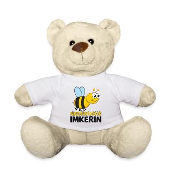 Nachwuchs Imkerin Biene Kinder Baby Mädchen - Teddy - Weiß - Vorne