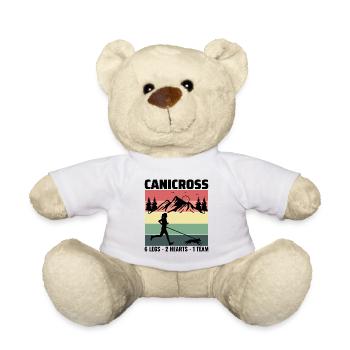 Canicross Trail Running Dog Sport Outdoor Hobby - Teddy Bear - white - Front