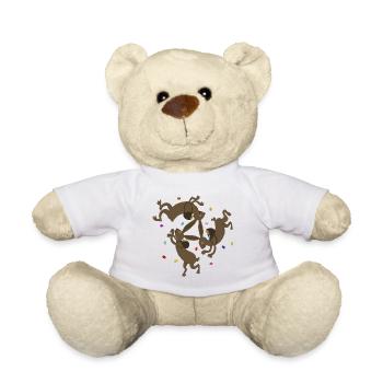 drei Osterhasen - Teddy - Weiß - Vorne