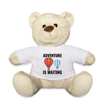 Hot Air Ballooning Hopper Balloon Ride Balloonist - Teddy Bear - white - Front