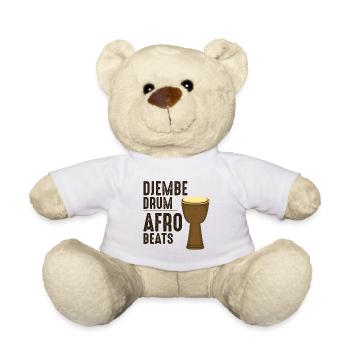 Djembé Player Drummer Music Drum Musicien - Nounours - blanc - Devant