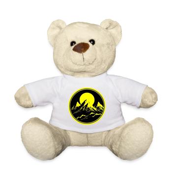 Mountains Nature Mountains Silhouette - Teddy Bear - white - Front