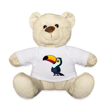 TOUCAN, TUCAN, OISEAUX, OISEAU, ANIMAL, COLORÉ, NATURE, TROPIQUES - Nounours - blanc - Devant