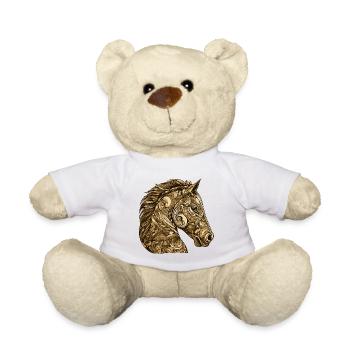 Pferd Kopf Tier - Teddy - Weiß - Vorne