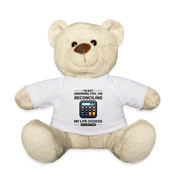 Accountant Accounting Bookkeeping Finance Funny - Teddy Bear - white - Front