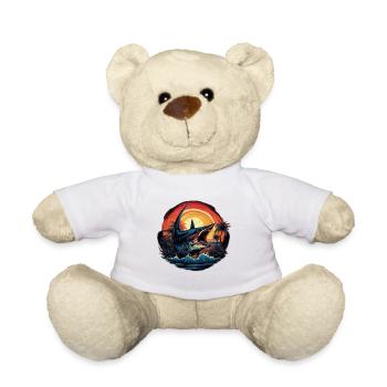 Shark Catch of the Day - Teddy Bear - white - Front