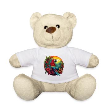 Perroquet de la jungle - Nounours - blanc - Devant