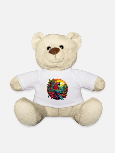 Papagei des Jungels - Teddy - Weiß