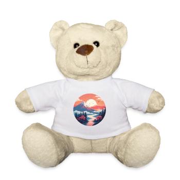 Zen Mountains - Teddy Bear - white - Front