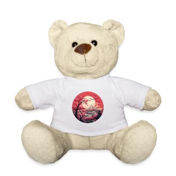 Mystische Kirschblüten - Teddy - Weiß - Vorne