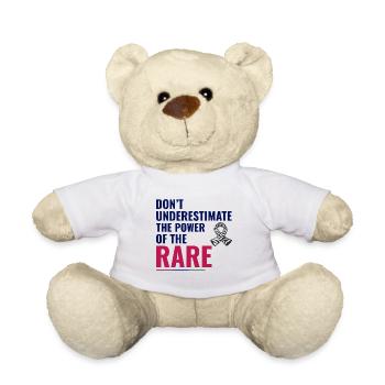 Sensibilisierung für seltene Krankheiten - Teddy - Weiß - Vorne
