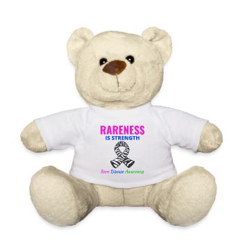 Bewusstsein für seltene Krankheiten Stärke in der Seltenheit - Teddy - Weiß - Vorne