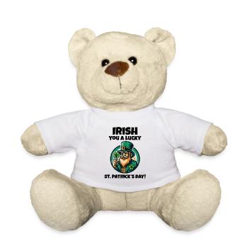 Get Lucky with Our Funny St. Patrick's Day - Teddy Bear - white - Front