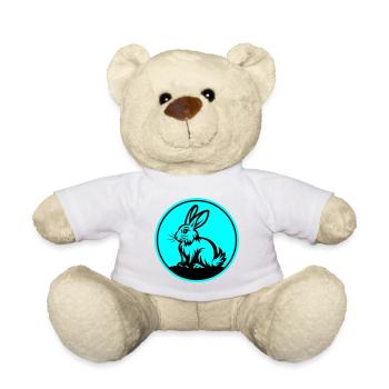 Hase Ostern Symbol - Teddy - Weiß - Vorne