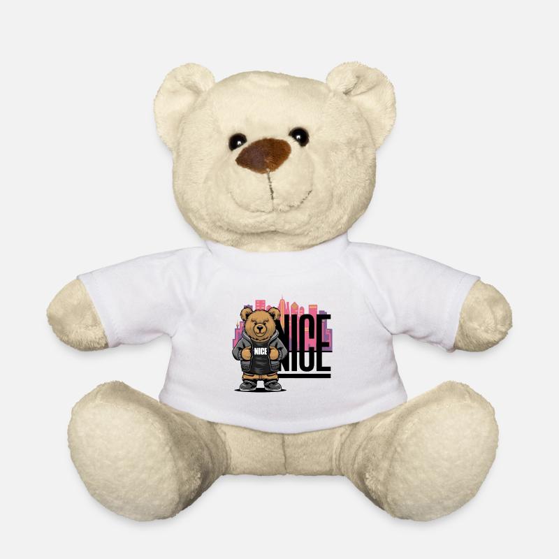 Cooler „Nice“ Teddy - Teddy - Weiß