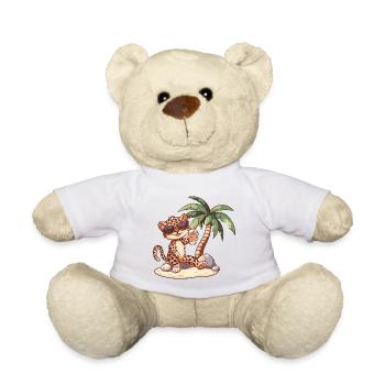 Leopard Sommer Strand Urlaub - Teddy - Weiß - Vorne
