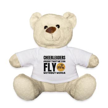 Pom-pom girl Cheerleading Girl Cheering Cheer Squad - Nounours - blanc - Devant