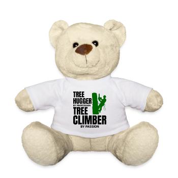 Baumpfleger Baumchirurg Kletterer Kletterschneider - Teddy - Weiß - Vorne