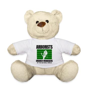 Baumpfleger Baumchirurg Kletterer Klettertrimmer - Teddy - Weiß - Vorne