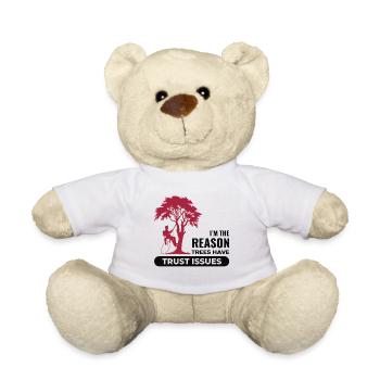 Baumpfleger Baumchirurg Kletterer Klettertrimmer - Teddy - Weiß - Vorne