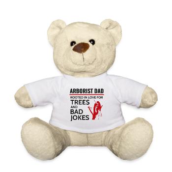 Arborist Dad Tree Surgeon Climber Climbing Trimmer - Teddy Bear - white - Front