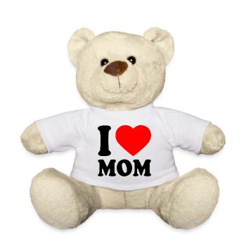 I love mom - Nounours - blanc - Devant