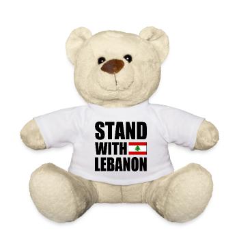 STAND WITH LEBANON - Teddy Bear - white - Front