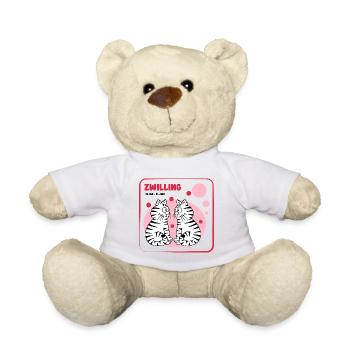 Sternzeichen Zwilling - Teddy - Weiß - Vorne