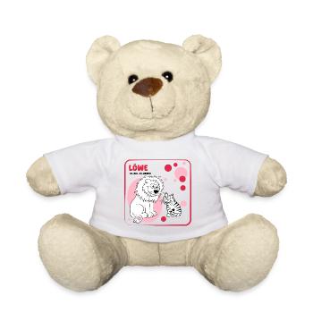 Sternzeichen Löwe - Teddy - Weiß - Vorne