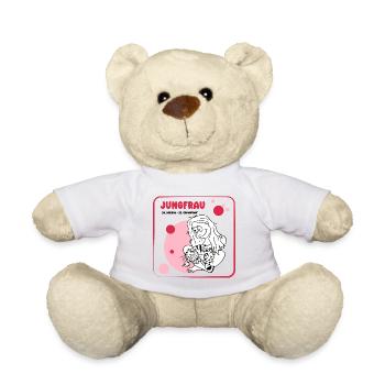 Sternzeichen Jungfrau - Teddy - Weiß - Vorne