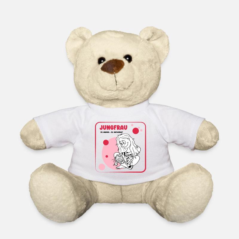 Sternzeichen Jungfrau - Teddy - Weiß