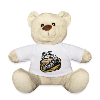 Stay positive. - Teddy Bear - white - Front