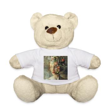 Woman with fruit - Teddy Bear - white - Front