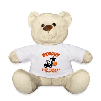 Halloween Ghost Forklift Operator Équipement lourd - Nounours - blanc - Devant
