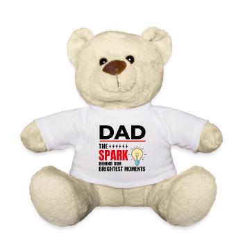 Electrician Dad Electrical Technician Engineer - Teddy Bear - white - Front