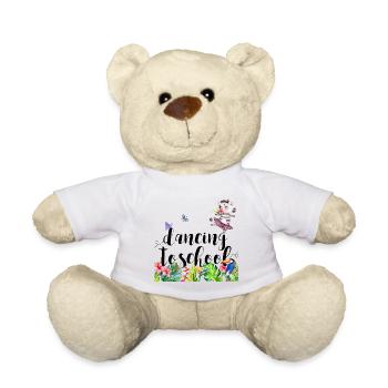 Einschulung erster Schultag Tanzen Ballett - Teddy - Weiß - Vorne