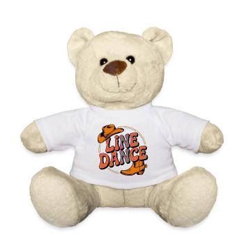 Line Dance mein Hobby - meine Passion - mein Ding - Teddy - Weiß - Vorne