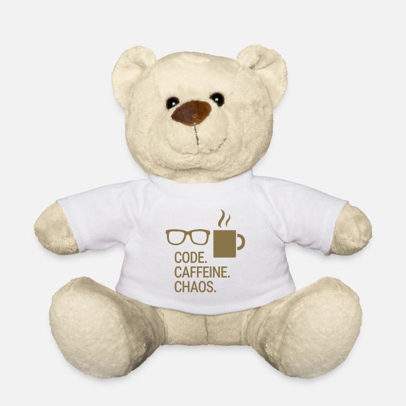Code. Caféine. Chaos. - Nounours - blanc