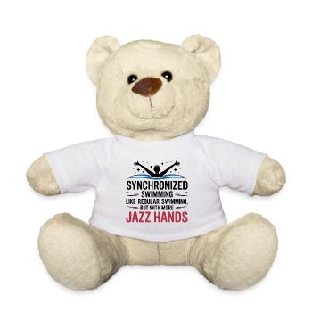 Natation synchronisée Jazz Mains Nageur Humour - Nounours - blanc - Devant