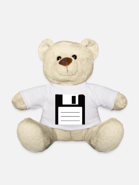 Diskette - Teddy - Weiß