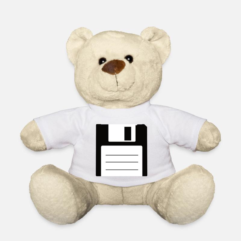 Diskette - Teddy - Weiß