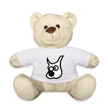 e17dog - Teddy Bear - white - Front
